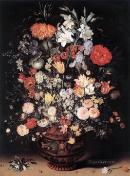  Brueghel Art - Flowers In A Vase Flemish Jan Brueghel the Elder